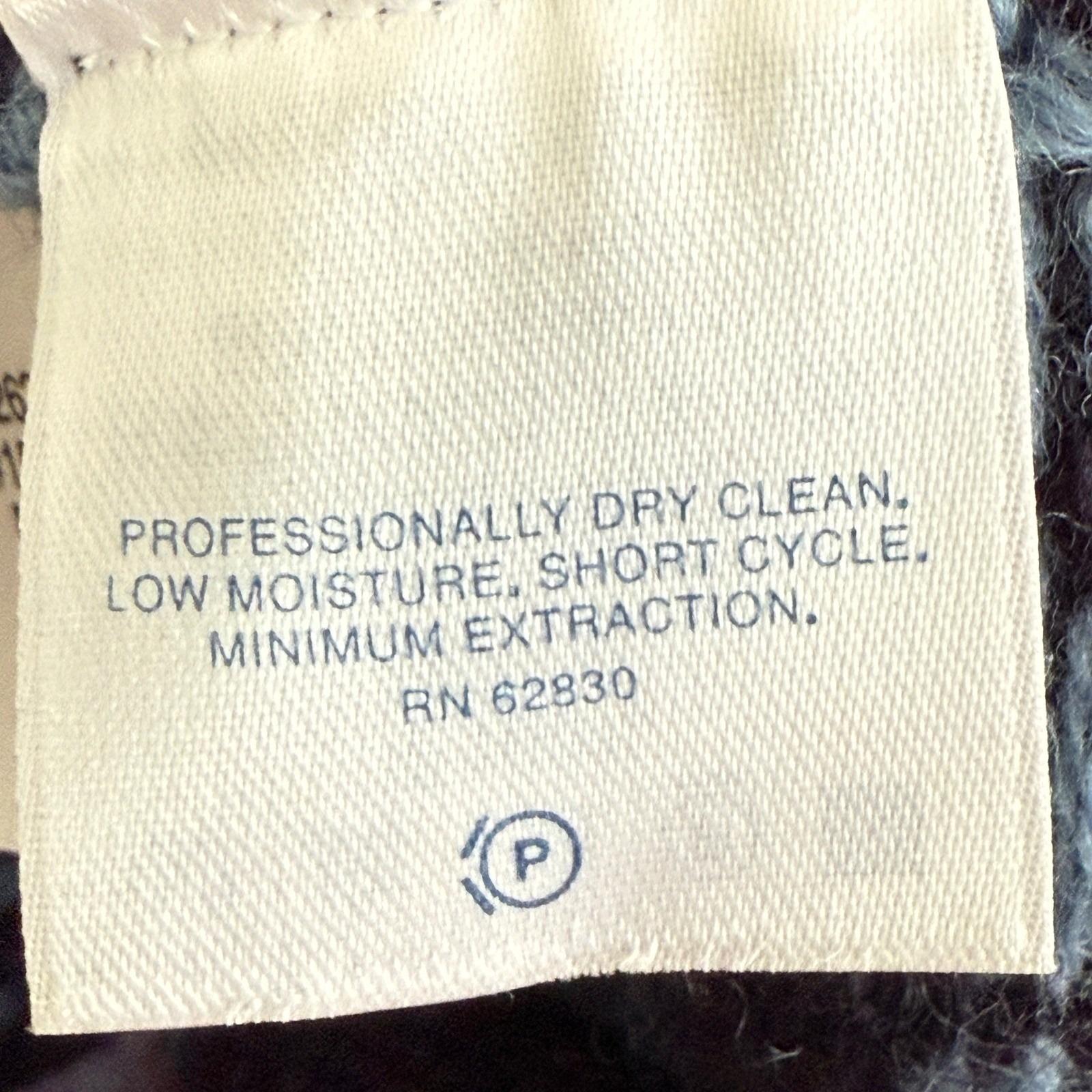 Vintage Wool Fair Isle Sweater Red Navy Snowflake Lands' End M 10–12 Made HK - Image 5